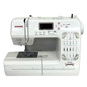[ гарантия работы ]JANOME MP400 компьютер швейная машина для бытового использования швейная машина автоматика обрыв пряжи . foot контроллер широкий стол имеется б/у T8864517