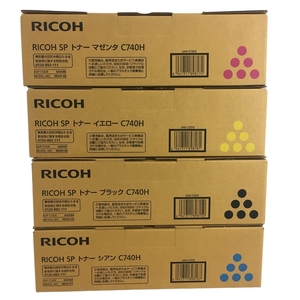 RICOH C740H ブラック マゼンタ シアン イエロー トナー インク リコー 家電 未使用 N8942940