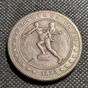 1019　アメリカ古銭　ルンペン　約38mm　イーグル　チャレンジコイン　ゴルフマーカー　コイン　アンティーク　ホーボー