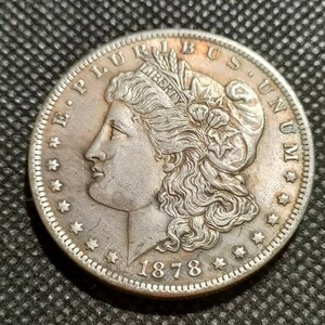 1036　アメリカ古銭　モルガン　約38mm　イーグル　チャレンジコイン　コイン　アンティーク　ホーボー