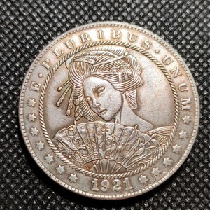 1206　アメリカ古銭　ルンペン　約38mm　イーグル　チャレンジコイン　コイン　アンティーク　ホーボー