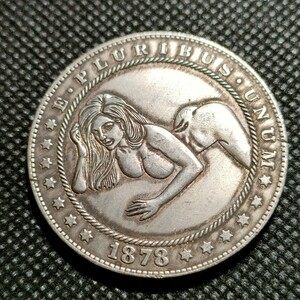 1303　アメリカ古銭　ルンペン　約38mm　イーグル　チャレンジコイン　コイン　アンティーク　ホーボー