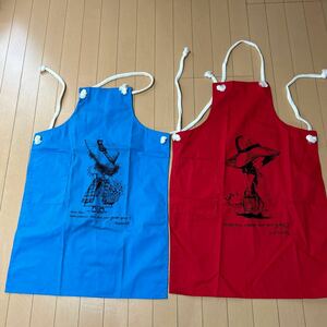  new goods unused Showa Retro apron 2 pieces set Chris ti