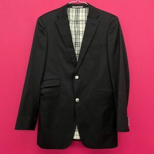 A201-K50-643 BURBERRY Burberry men's jacket suit Black Label black black lining noba check business 