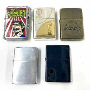 A001-△◎ ZIPPO ジッポ ライター 5点セット 4点火花有 サラリーマン金太郎 2002 FIFA ワールドカップ USA LIMITED 4094 喫煙具 喫煙グッズ