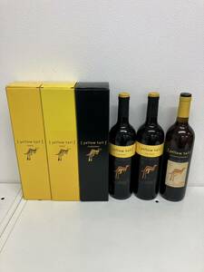 【BF-8948】【1円～】yellow tail SHIRAZ YOKOHAMA FC 2006 J LEAGUE DIVISION イエローテール 3本 CHARDONNAY 750ml 未開栓 現状保管品