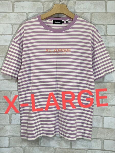 【X-LARGE】エクストララージ ボーダー 半袖Tシャツ カットソー