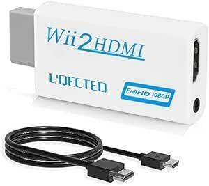 L'QECTED Wii To HDMI 変換アダプタ(1.5M HDMI接続ケーブルが付属します) Wii専用HDMI コンバー