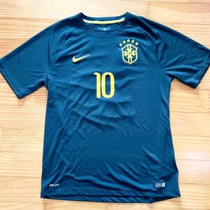 2014年ワールドカップ ブラジル代表 サッカー NIKE ナイキ レプリカユニフォーム 半袖 サード ネイマール 10番 マーキング ネーム 加工済