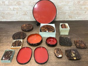 ☆中古品☆　桜皮細工　お盆　茶筒　茶托　茶びつ　等　まとめ売り