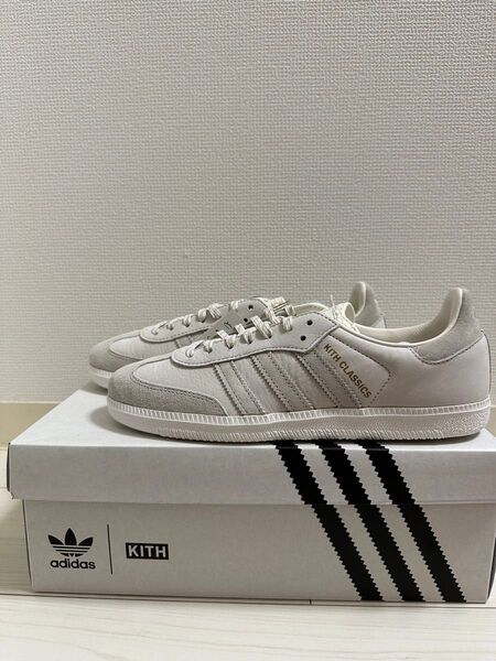 KITH Classics × adidas Originals Samba "Cloud White/Off White