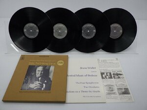 Bruno Walter(ブルーノ・ワルター)「Brahms The Four Symphonies」LP（12インチ）/Columbia Masterworks(D4L 252)/クラシック