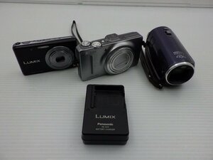 Panasonic/Nikon「ビデオカメラ/カメラ 3点セット」(HC-V300M/Coolpix S9300/Lumix DMC-FX80)/その他