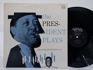 The President Plays「With The Oscar Peterson Trio」LP（12インチ）/Verve Records(MV 2557)/ジャズ