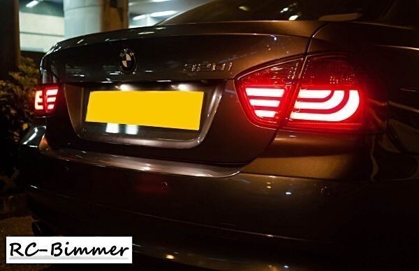 激安即納●BMW E90 3シリーズ前期セダン ファイバーLEDクリアテールラン