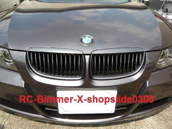●BMW E90/ E91 3シリーズ用 ブラックキドニーグリル/ラジエターグリ