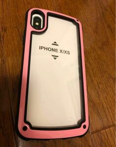 iPhone Xシリコンインパクトフレームピンク