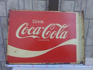 看板　Coca-Cola　コカ コーラ　当時　レトロ　ガレージ　アンティーク　コレクション　検索　世田谷ベース ホーロー看板
