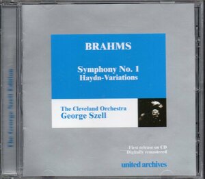 ブラームス：交響曲第1番，ハイドン変奏曲　セル＝Clev /57, 55年 （UAR011）