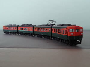 Bトレ　165系電車4両　（KATO製Nゲージ動力ユニット装備走行化加工品）
