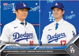 【24時間限定】大谷翔平/山本由伸 2023 MLB TOPPS NOW Topps JP Card OS26 Yoshinobu Yamamoto/Shohei Ohtani JP Card OS26 ドジャース