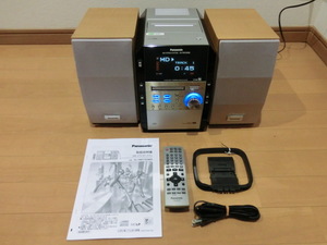[Panasonic MD стерео система SC-PM700MD-S серебряный * техническое обслуживание завершено ]SA-PM700MD( корпус )+SB-PM700( динамик )