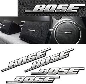 トヨタ レクサス BOSE ボーズ スピーカー エンブレム タイプ1 4個セット 両面テープ止め アルミ製 ポリッシュ 鏡面仕