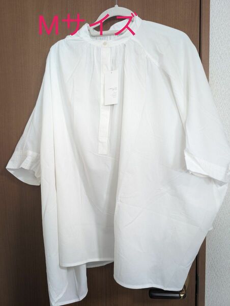 AMERICAN HOLIC　バンドカラーポンチョシャツ　ホワイト　Мサイズ