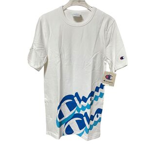 【新品】champion チャンピオン 英字 ロゴtシャツ 白 ホワイト