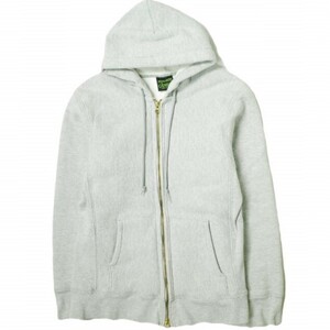 CAMBER キャンバー 12oz ZIP HOOD THERMAL LINING 裏サーマルスウェットジップパーカー 231-CTH-IM S ライトグレー MADE IN USA g16862