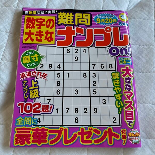 数字の大きな難問ナンプレＯｎ！ ２０２４年６月号 （マガジンマガジン）