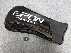 美品！ 遠藤製作所 EPON FORGED エポン フォージド FW用 フェアウェイウッド用 ヘッドカバー 3W用タグ付