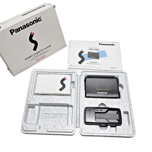 Panasonic RQ-S60 Panasonic portable cassette player black accessory owner manual box attaching 003FOZFI07