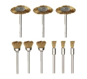 [ free shipping ] all sorts wire bit 9 pcs set gold grindstone grinding dragon ta- railroad model HO gauge for Mini router for 