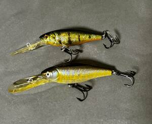 ディープX 200 2個 セット シール目 メガバス DEEP X MEGABASS ディープ エックス オールド クランク バス釣り 引退 1997 100