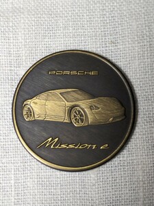 *2017 year Porsche original calendar attached coin ( Porsche mission E/Porsche Mission e)Uncovered 2017