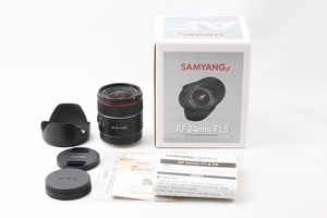 ◆超極上美品◆サムヤン SAMYANG AF 24mm F1.8 FE ソニーEマウント用 付属品満載 元箱◇44852