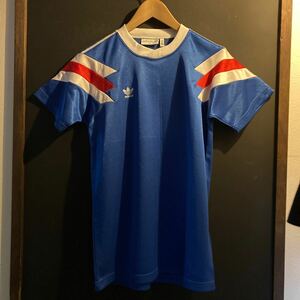 ビンテージ ヴィンテージ デッドストック アディダス adidas ゲームシャツ ユニフォーム サッカー 80s 80年代 香港製