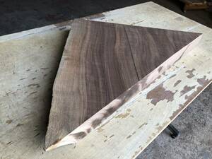 1円スタート！【U477】ウォルナット 490×～500×60㎜ 乾燥材 木工 DIY 木材 無垢材《銘木すずめや》