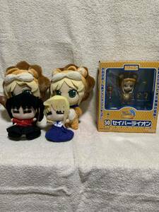 Fate　ねんどろいど フェイト/タイガーころしあむ セイバーライオン　他ぬいぐるみ４点