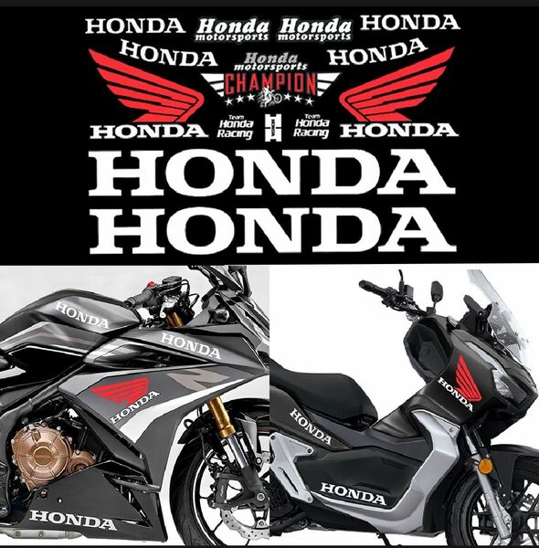 HONDA ホンダ HRC 反射ステッカー ヘルメットステッカー バイクステッカー タンクステッカー 防水反射 デカール