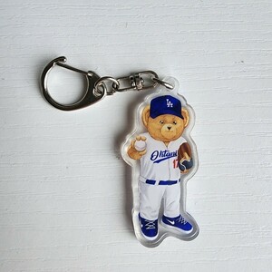 新品　大谷翔平選手　MLB　ロサンゼルス・ドジャース　ポロベア　キーホルダー　大谷翔平選手　Polo bear　LA　ホワイト