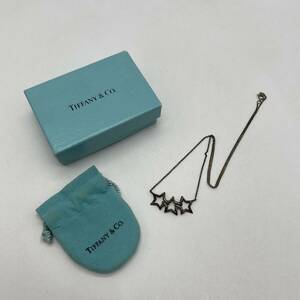 TIFFANY&Co. Tiffany necklace Triple Star silver 925 fashion accessory * stamp becoming useless P1812