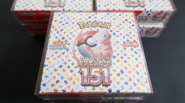 ポケモンカードゲーム 151 強化拡張パック 未開封 ワンオーナー品 クリアケース入り シュリンク付 6ボックスまとめ売り