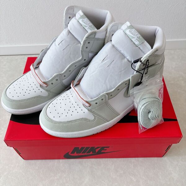 NIKE ウィメンズJORDAN1 HIGH OGシーフォーム 28cm