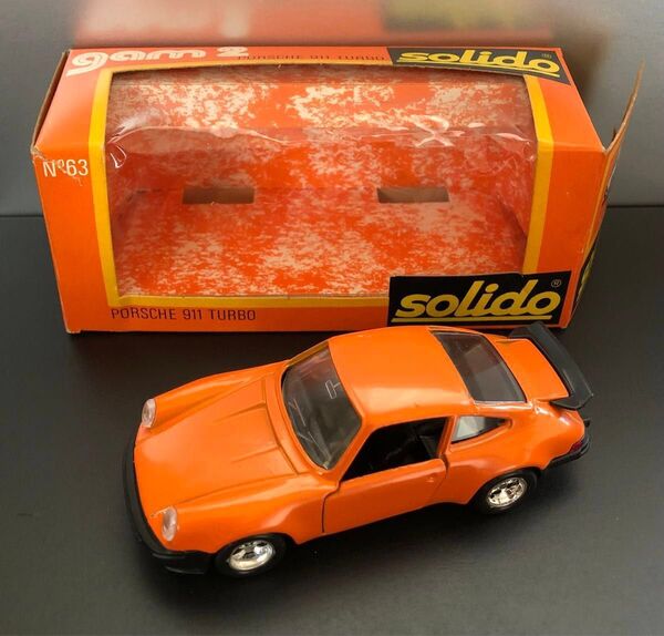 Solido NO.63 PORSCHE 911 TURBO MADE IN FRANCE 1/43