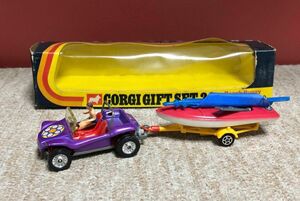 CORGI GIFT SET26 Beach Buggy and Sailing Boat GREAT BRITAIN