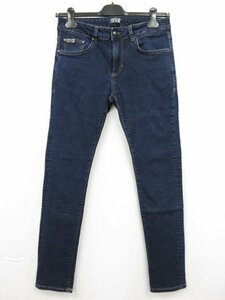 超美品【VERSACE JEANS COUTURE ヴェルサーチ ジーンズ クチュール】コットンストレッチ スキニーデニム(メンズ) 31 インディゴ■28MPA0951