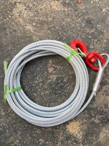  new goods * high quality winch wire cable wire rope electric winch for 10mm×20m hook attaching withstand load 4t zinc plating steel made loading car for 