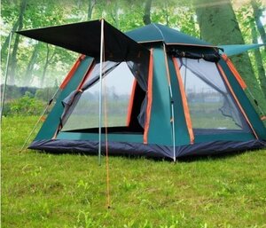 新入荷★テント キャンプ用品 大型テント 4-5人用 ヤー アウトドア レジャー用品 ファミリーラージテントスペース